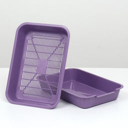 Туалет средний с сеткой 36 х 26 х 6,5 см, фиолетовый, - Simaland фото 4