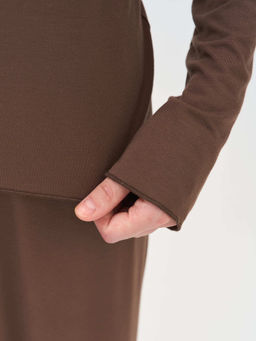 Лонгслив домашний "Шоколад" женский