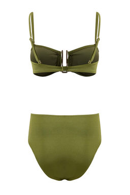 Siyah Straplez Kapl? Aksesuar Detayl? Yuksek Bel Regular Bikini Tak?m? TBESS26BT00026 - Trendyolmilla фото 8