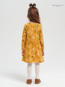 Платье Эля ежики на горчице - Sovalina фото 12