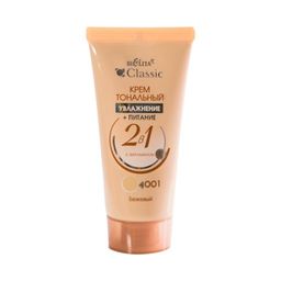 Белита ДК Classic Крем тональный Увлажнение+питание 2в1 01 Бежевый, 30мл.