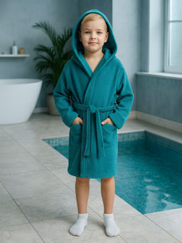 Халат детский темная бирюза 915 (110, 60)