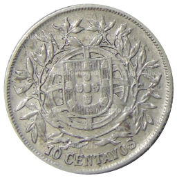 10 сентаво 1915 года Португалия