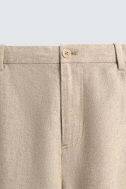 BERMUDA RELAXED FIT LINO - VISCOSA / Arena