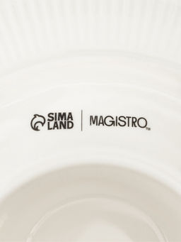 Блюдо для фруктов Magistro, d=20.5 см, керамика, белое