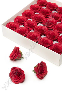 Мыльные цветы "Роза" 6,5*6 см (25 шт) SF-7800, красный