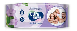 ULTRA FRESH влажн.салфетки (60шт) Family д/всей семьи