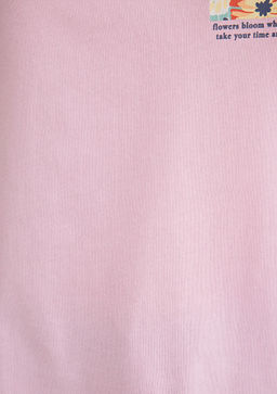 Cicek Bask?l? Pembe Tisort - Mavi фото 9