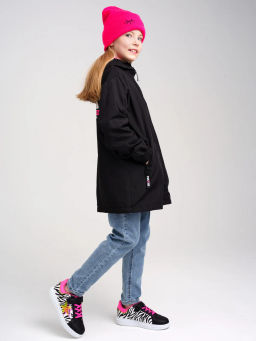 12321125 Куртка текстильная с полиуретановым покрытием для девочек (ветровка) - Playtoday фото 4