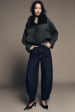 ZW COLLECTION BARREL HIGH-WAIST JEANS