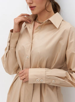 Conso/220911 - beige Платье-рубашка