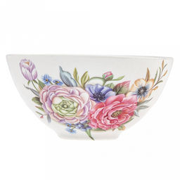 Пиала фарфоровая "Розы 3D" 2 вариант 350мл, д12,1см, h6,4см, дно д5,6см (Россия)