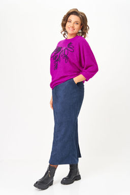 Костюм Michel Chic 1442-Р пурпурный, синий  фото 4