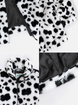 ACOOLA / Куртка детская для девочек Farnese бежевый с черным  фото 6