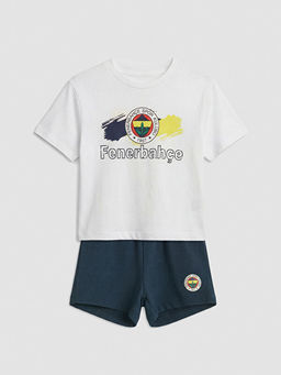 Fenerbah?e Bask?l? Erkek Bebek Ti??rt ve ?ort