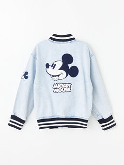 Mickey Mouse Nak??l? K?z ?ocuk Kolej Ceket - Waikiki фото 2