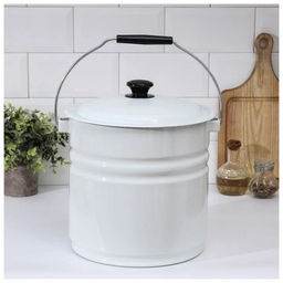 ЭМ_Ведро 12,0 л без деколи с крышкой цилиндр арт. 41204-242 КМК