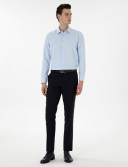 A__k Mavi Regular Fit Arm_rl_ Uzun Kollu G_mlek