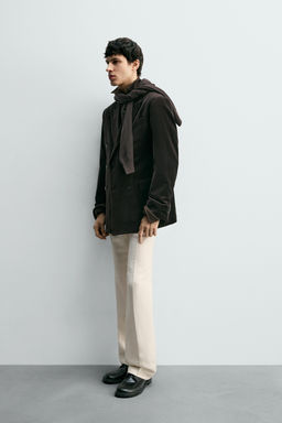 REGULAR FIT VELVET BLAZER - Zara фото 4