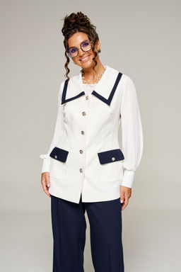 Костюм Beautiful Free 6380 молочно-темно-синий