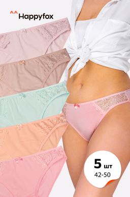 Женские трусы-слипы 5 шт. Happy Fox