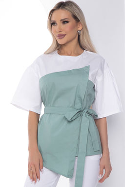Костюм Сила нежности белый/фисташка К10164 - Lt collection фото 8