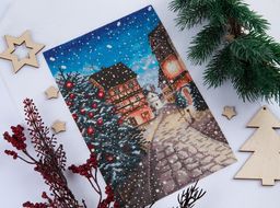 Набор для вышивания PANNA PR-7355 Новогодняя улочка 14 х 21.5 см