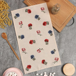 Цена за 2 шт. Кухонное полотенце Доляна. Цветочки, 28?46 см, 100% хлопок, вафля 160 г/м?