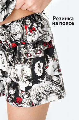 Хлопковая пижама для девочки с шортами Happyfox