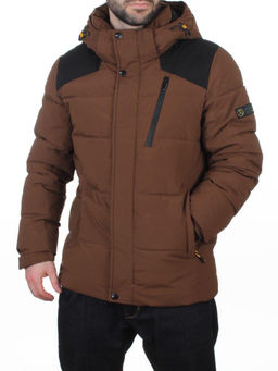 D6263 BROWN Куртка мужская зимняя (200 гр. холлофайбер)