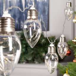 Гирлянда Нить 3 м с насадками Лампочки капля, IP20, прозрачная нить, 80 LED, свечение мульти, 8 режимов, 220 В - Luazon lighting фото 2