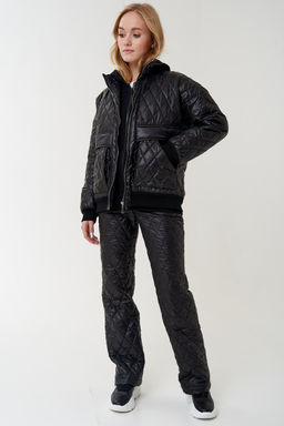 Брюки утепленные из стежки арт. 5039 черный - Azzarti фото 8