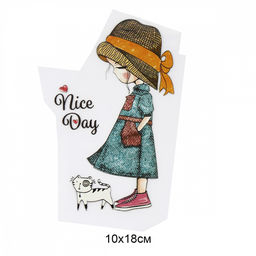 Термотрансфер арт.TBY.1258 Nice Day 10х18см, уп.10шт