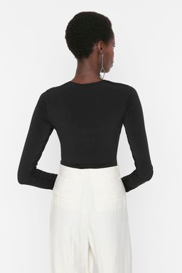 TRENDYOLMILLA Siyah Pencere/Cut Out Detayl? Aksesuarl? C?tc?tl? Body TPRSS22BD0014 фото 4