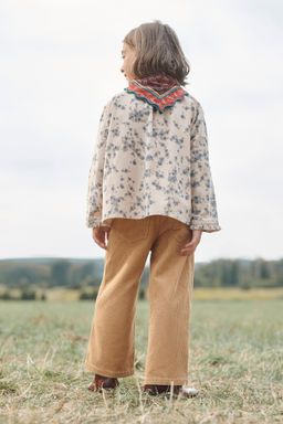 LIMITED EDITION FLORAL MICRO CORDUROY SHIRT - Zara фото 4