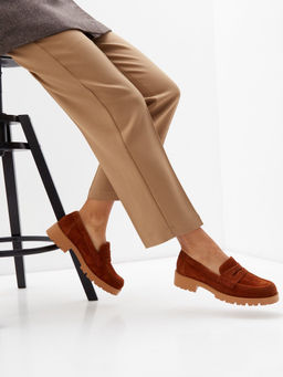 57102104053, Лоферы женские, ARGO Натуральная замша