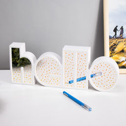 Фигурка светящаяся RISALUX «Хеллоу», LED-ночник, USB, от батареек 3×АА, белый, 36×13×4 см