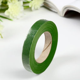 Цена за 12 шт. Тейп-лента «Зелёная», намотка 27.3 м, ш. 1.2 см