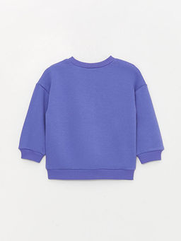 Bisiklet Yaka Uzun Kollu Bask?l? Erkek Bebek Sweatshirt - Waikiki фото 2