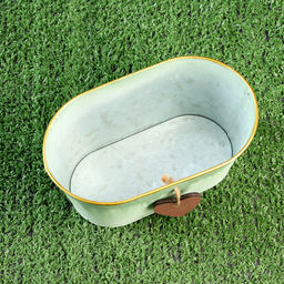 Кашпо «Ведёрко Генри», 11×19×9 см, зелёный