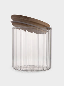 Банка для сыпучих продуктов, 500 мл, стекло Б/бамбук, Grand - Anna lafarg фото 3
