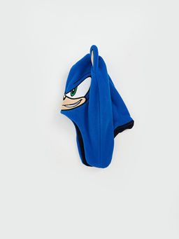 Sonic Bask?l? Erkek ?ocuk Kar ?apkas?
