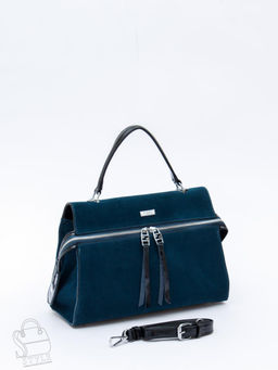 Сумка женская кожаная 9675MSS d.blue Velina Fabbiano-Safenta в Новосибирске