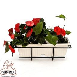 Балконная подставка для цветов 12-074 - Фабрика интерьерной ковки фото 2