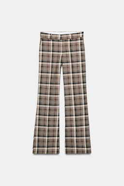 CHECKED TROUSERS - Zara фото 7