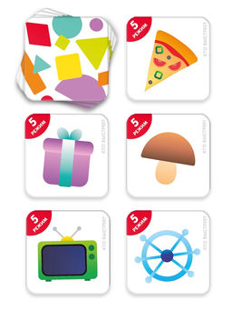 Настольная игра «Весёлые фигуры», развивающая, 55 карт, 3+