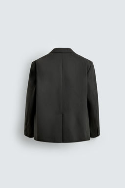 DOUBLE-BREASTED WOOL BLEND SUIT BLAZER - Zara фото 8