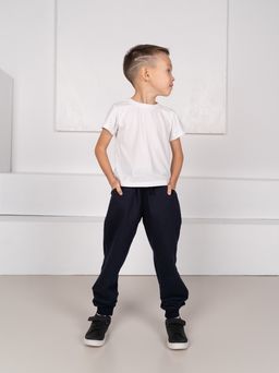 Брюки футер 2-х нитка,темно-синие - Binita фото 3