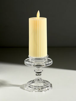 Подсвечник стекло на 1 свечу "Бокал на ножке" прозрачный 8,5х8,5х9 см