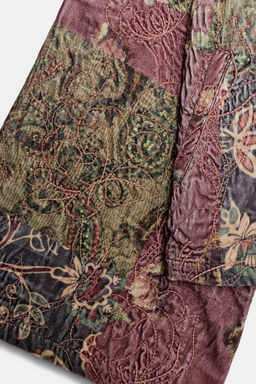 FLORAL PRINT VELVET KIMONO - Zara фото 7